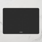 Geslaagd feest Folie Uitnodiging (Achterkant)