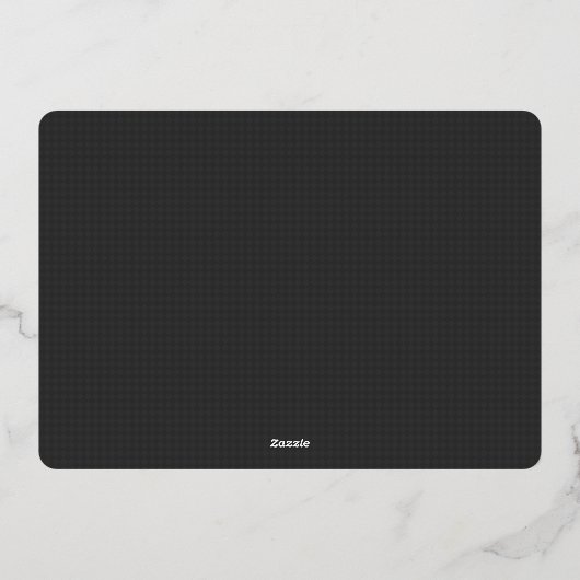 Geslaagd feest Folie Uitnodiging (Achterkant)