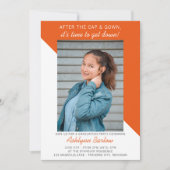 Geslaagd Feest Open Huis 2024 Foto Sinaasappel Kaart (Voorkant)