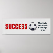 Geslaagd Football Motivatie Inspirerend Poster (Voorkant)