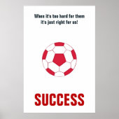 Geslaagd Football Motivatie Inspirerend Poster (Voorkant)