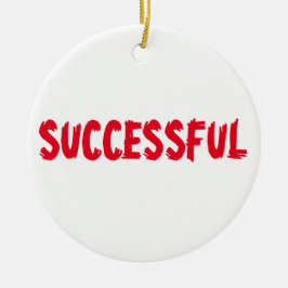 geslaagd keramisch ornament