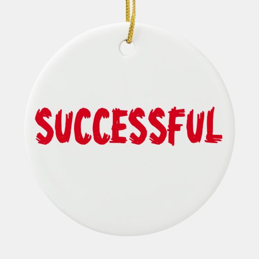 geslaagd keramisch ornament (Voorkant)