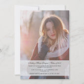 Geslaagd Party Fotouitnodiging Licht Blauw Kaart (Voorkant)