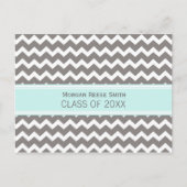 Geslaagd Party Invitation Briefkaart Chevron (Voorkant)