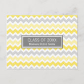 Geslaagd Party Invitation Briefkaart Chevron (Voorkant)