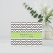 Geslaagd Party Invitation Briefkaart Chevron (Staand voorkant)