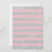 Geslaagd Party Uitnodiging - Roze Zilver (Achterkant)