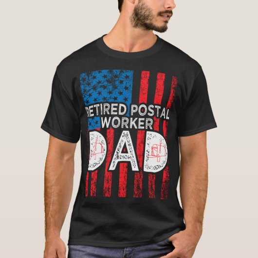 Geslaagd postpersoneel geslaagd Mailman Retirement T-shirt (Voorkant)