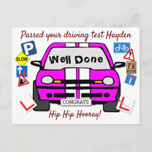 geslaagd rijexamen gefeliciteerd briefkaart