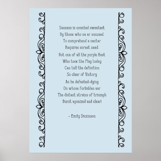 Geslaagd Sweetest Poem Poster (Voorkant)