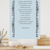 Geslaagd Sweetest Poem Poster (Keuken)