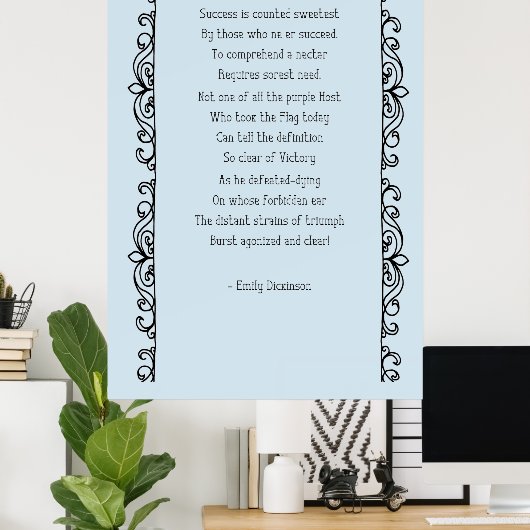 Geslaagd Sweetest Poem Poster (Thuiskantoor)