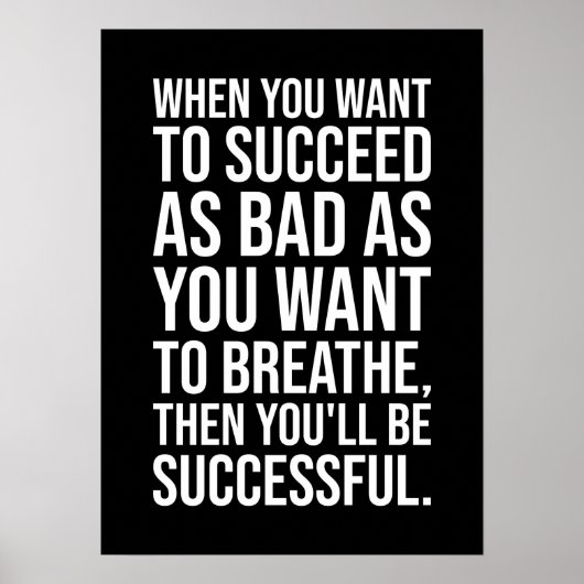 Geslaagd versus Breedte - Motivatie succes Poster (Voorkant)