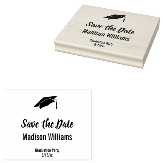 Geslaagd voor afstuderen De Sjabloon Tekst datum o Rubberstempel (Gestempeld)