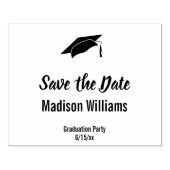 Geslaagd voor afstuderen De Sjabloon Tekst datum o Rubberstempel (Afrduk)