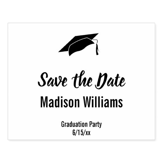 Geslaagd voor afstuderen De Sjabloon Tekst datum o Rubberstempel (Afrduk)