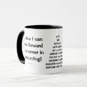 Geslaagd voor CPA examens! Accountant Examen Pass  Mok (Voorkant links)