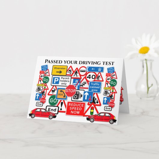 Geslaagd voor je rijexamen ~ Gefeliciteerd! Kaart (Kleine Plant)