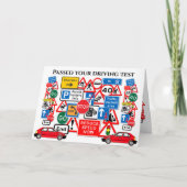 Geslaagd voor je rijexamen ~ Gefeliciteerd! Kaart (Voorkant)