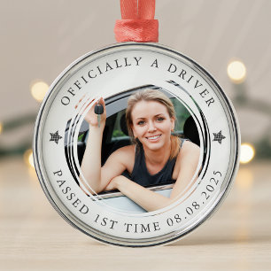 Geslaagd voor rijexamen Gefeliciteerd Foto Keepsak Metalen Ornament