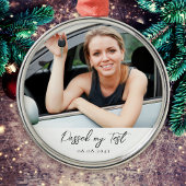 Geslaagd voor rijexamen Gefeliciteerd Foto Keepsak Metalen Ornament