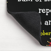 Geslaagde citaat Zwarte Mousepad Muismat (Hoek)