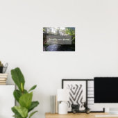 Geslaagde wijsheid gezegde bridge foto poster (Thuiskantoor)