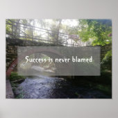 Geslaagde wijsheid gezegde bridge foto poster (Voorkant)