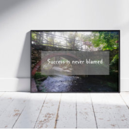 Geslaagde wijsheid gezegde bridge foto poster