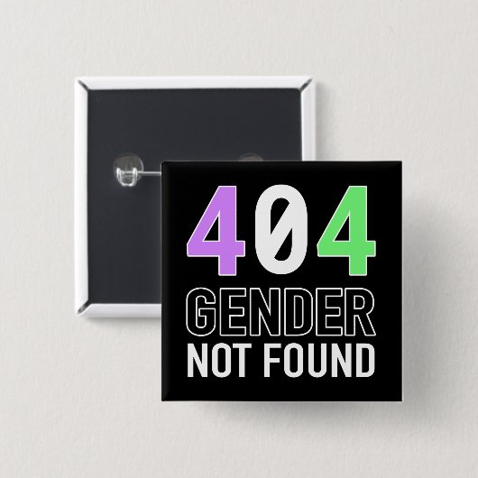 Geslacht 404 Button (Voorkant /achterkant)