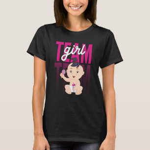 Geslacht Aankondiging Team Girl Baby Pr T-shirt