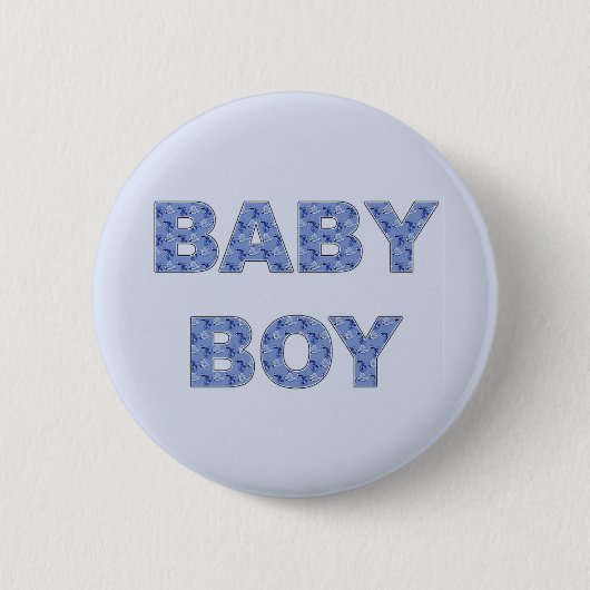 Geslacht Baby Boy Team Ronde Button 5,7 Cm (Voorkant)