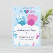 Geslacht baby kaart (Staand voorkant)