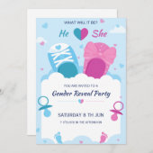 Geslacht baby kaart (Voorkant / Achterkant)