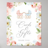 Geslacht Baby shower Kaarten en cadeaubonnen openb Poster (Voorkant)