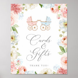 Geslacht Baby shower Kaarten en cadeaubonnen openb Poster