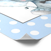 Geslacht Baby shower signaleren Poster (Hoek)