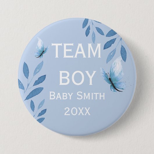 Geslacht Bam waterverf florale Button (Voorkant)