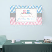 Geslacht Banner-Blue en roze kieuwen Spandoek (Beurs)