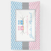 Geslacht Banner-Blue en roze kieuwen Spandoek (Verticaal)