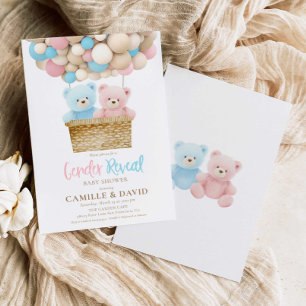 Geslacht Beer hete luchtballon Kaart