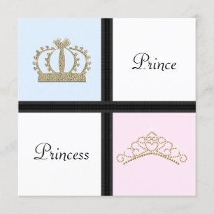 Geslacht bekendmaken van prins en prinses kaart