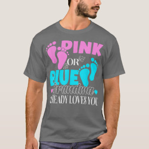 Geslacht Belf roze of blauwe oma's Y T-shirt
