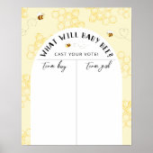 Geslacht bij bijen, foto van jongen of meisjes poster (Voorkant)