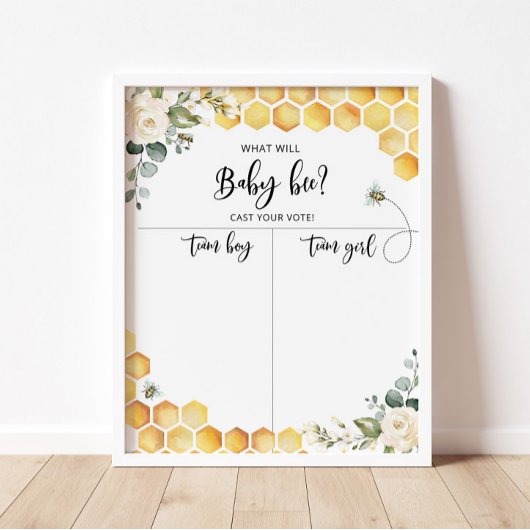 Geslacht bij bijen, foto van jongen of meisjes poster