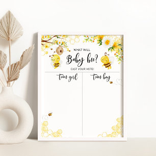 Geslacht bij bijen, foto van jongen of meisjes poster