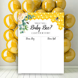 Geslacht bij bijen, foto van jongen of meisjes poster