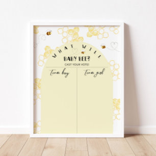 Geslacht bij bijen, foto van jongen of meisjes poster