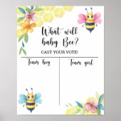 Geslacht bij bijen, foto van jongen of meisjes poster (Voorkant)